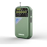 XHDATA D221 NOAA Weather Radio Portable AM FM Shortwave Radio Receiver, 2 AA Battery Operated, Transistor Radio with Excellen