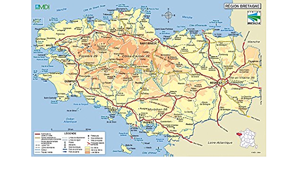 Carte Regionale Bretagne Cartes Facicules Regions French Edition Collectif Amazon Com Books