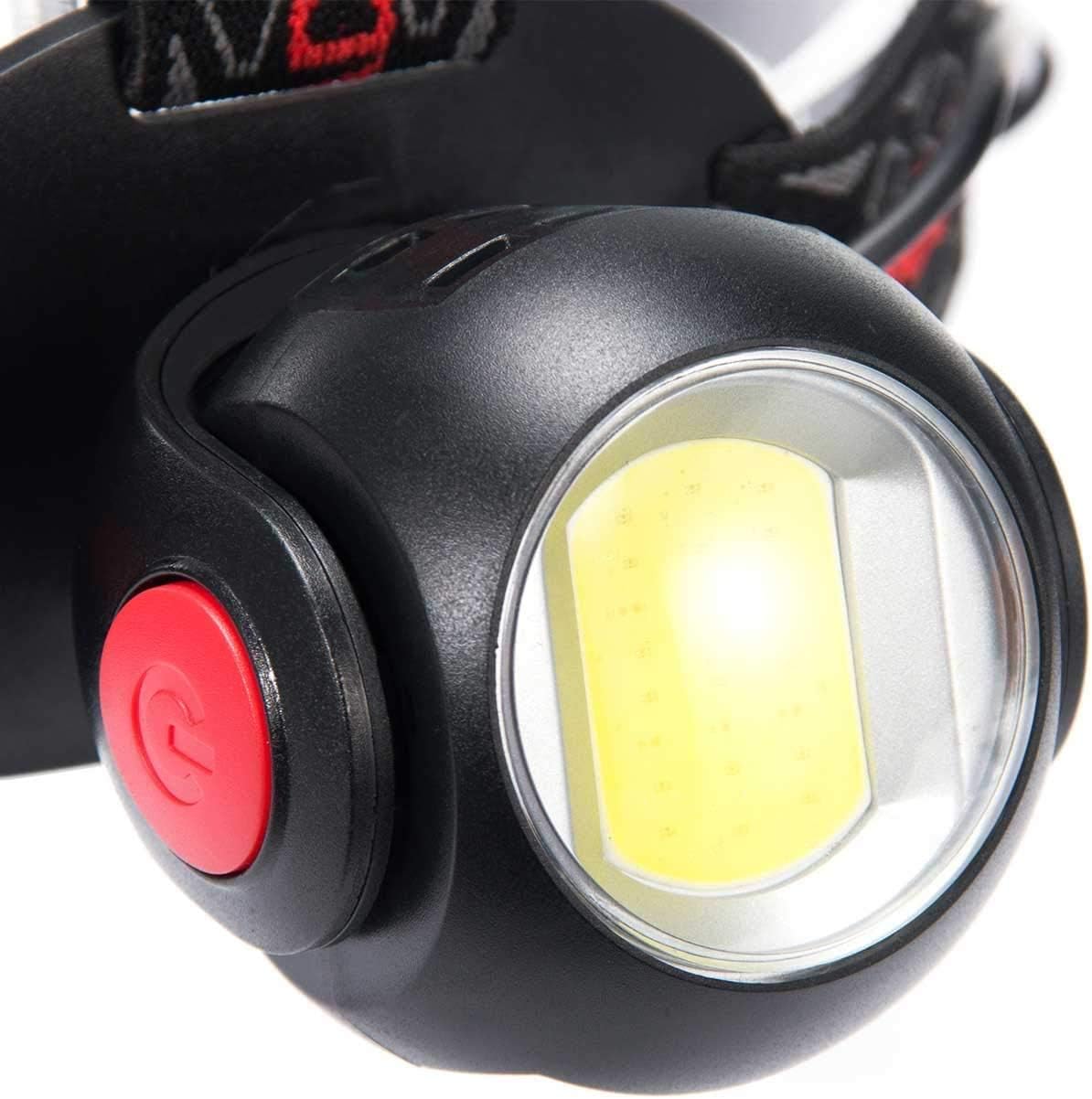 18650 USB Led Headlamp Rechargeable With Red And White light Optiont 360 Degree Headlamps Include 2PC 3.7V Rechargeable Battery 8000 Lumens And Waterproof, 7 Lighting Modes, For Adults Kids Camping - - 