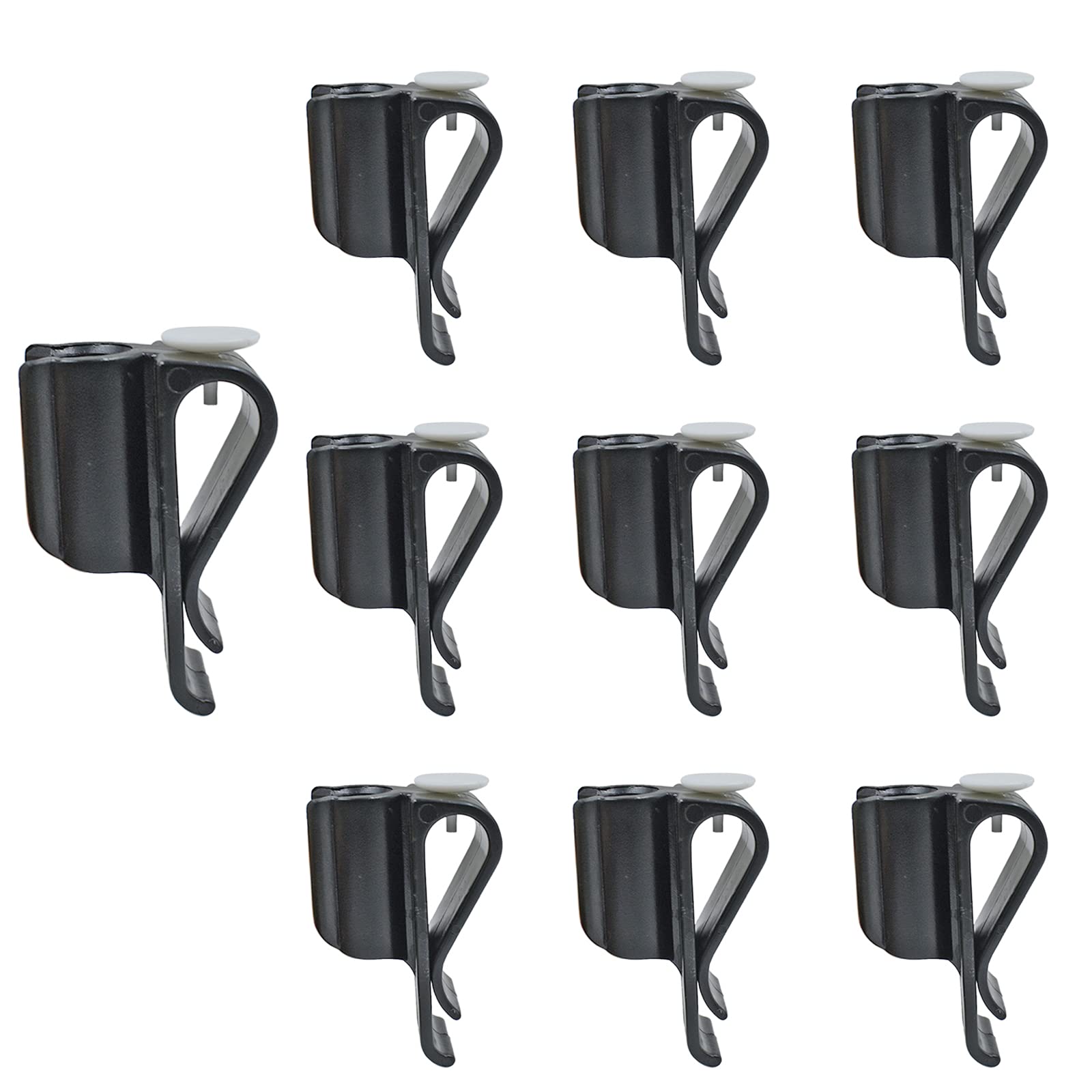 Photo 1 of 10 Pack Golf Club Bag Clips On Putter Clamp Holder Organizer Value Durable Plastic Black Putting Clip Golf Accessories for Men Women Golfer