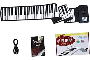 lioapoiul 88 Key Roll Up Keyboard Easy Storage Portable Piano Functions Electric Keyboard Digital Instrument Beginners Kid Ha