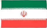 AZ FLAG Iran Flag 3x5 ft 100D Polyester with Two Metal Grommets view 1