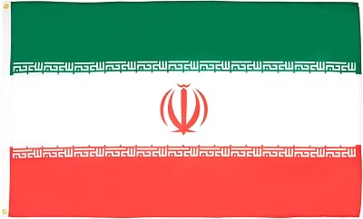 AZ FLAG Iran Flag 3x5 ft 100D Polyester with Two Metal Grommets