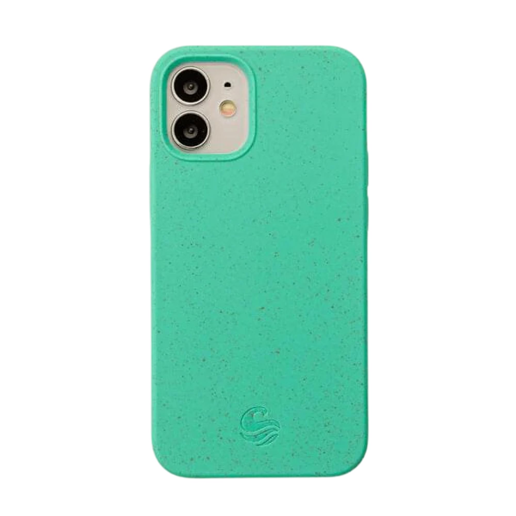 Wave Case iPhone 12 Phone Case - Eco-Friendly Wheat Straw Phone Case with Shock-Absorbing Corners | 2mm Raised Lip | Ultra-Thin Design, 360° Protection | Turquoise