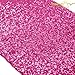 14''x108'' Fuchsia Sparkle Sequin Runner, Hot Pink Sequin Table Runner Glitter Table Runner for Party Event Table Decor