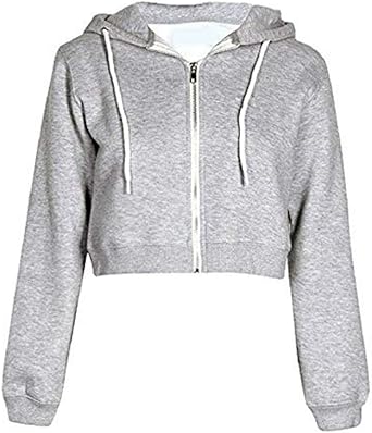 light grey cropped hoodie