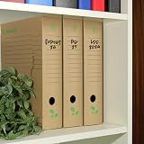Exacompta Guildhall A4 Archiving Box – 10 Pack, Cardboard, FSC Eco view 3