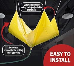 Mytee Products 5' x 5' Drain Tarp - Roof Ceiling