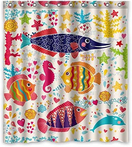 GCKG Nautical Anchors Waterproof Bathroom Shower Curtain 60x72 inch