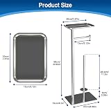 Songsoso Free Standing Toilet Roll Holder with Top Shelf Holds 4 Rolls view 6