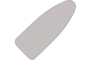 MEMEATY Ironing Board Cover and Pad 18x49 Inch Standard Ironing Board Cover with Elastic Edge and Hook and Loop Fasteners Scorch and Stain Resistant Cotton Ironing Covers with Thick Padding (Silver Grey)