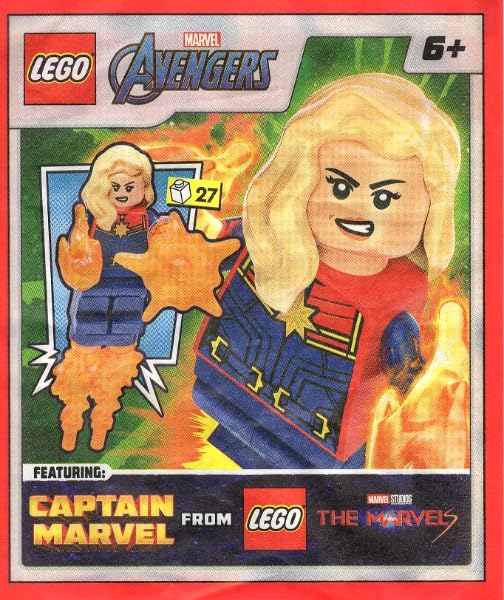 LEGO Marvel Super Heroes Captain Marvel Minifigure Paper Foil Pack Set 242321 (Bagged)