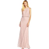 Amazon.com: Adrianna Papell Women's Long Beaded Blouson Gown, Black, 2 :  Clothing, Shoes & Jewelry