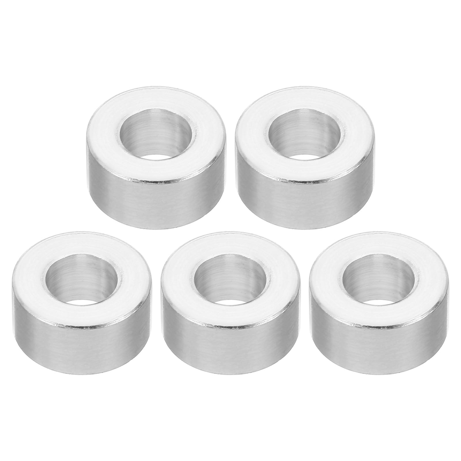 PATIKIL M8 Aluminum Spacers, 5Pcs Metal Spacer Aluminum Round 8.2mm ID x 16mm OD x 8mm L Thickness Aluminum Spacer Screw Standoff for 5/16" or M8 Screw Bolts