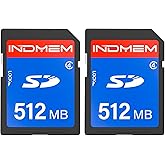 SD Card 512MB (2 Pack), Class 4 Flash Memory Cards MLC Stanard Secure Digital Cards, 512MB(2pc)