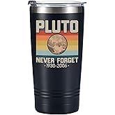 Onebttl Pluto Gifts Space Astronomy Tumbler Travel Coffee Mug, Astronauts Gifts for Astronomy Space Lover, Men, Boys, Christmas, Birthday, Stainless Steel Insulated 20oz/590ml