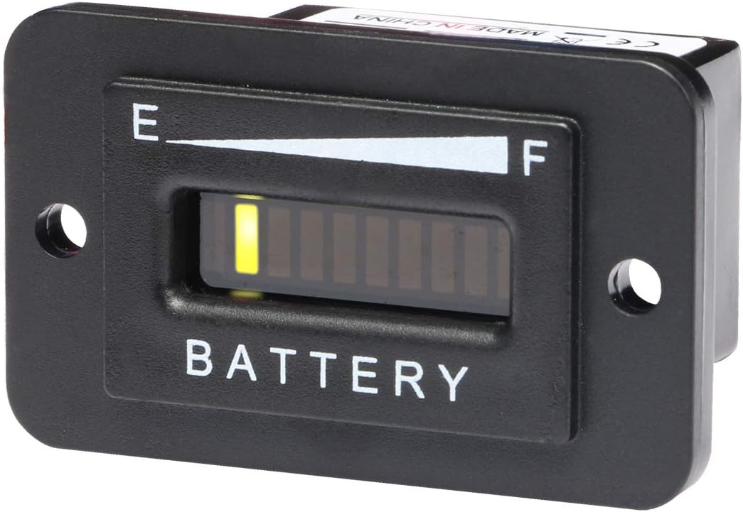 AIMILAR 36V Battery Indicator - 36 Volt LED Battery Gauge Meter for EZGO Golf Cart Trojan Batteries