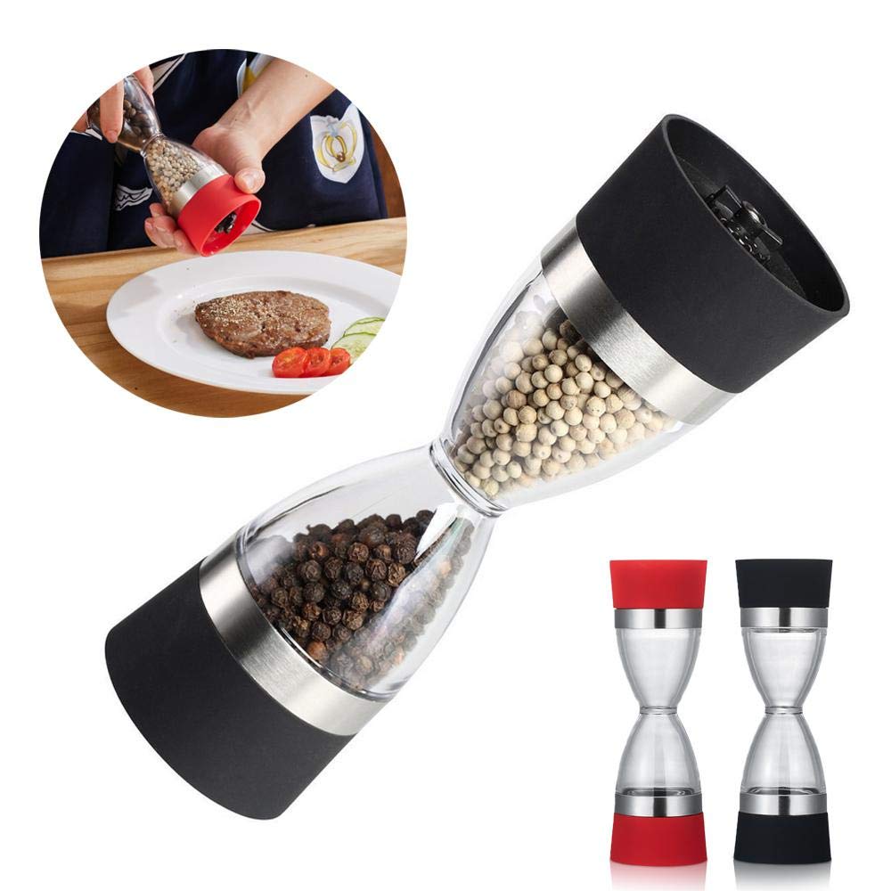 Red With Stepless Adjustment Coarseness Ceramic Rotor AUOKER Salt And