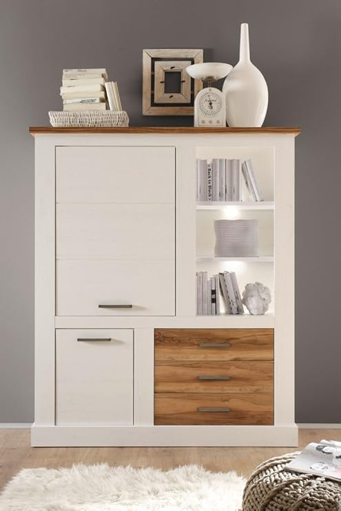 Dreams4home Lancaster Iii Sideboard Cabinet Glass Display