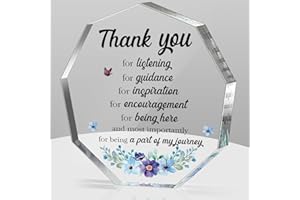 LUOHERE Thank You Gifts for Women Men Boss Colleague Friends Teacher Inspirational Office Staff Gift for Coworker Leaving Job Gifts Goodbye Farewell Appreciation Gift Acrylic Decorative Signs Plaques