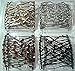 EZ Combs Fabulous Hairstyles Instantly! 4 Piece Set (Bermuda Black, Caramel Bronze, Dazzling Silver, Sahara Sandalwood)
