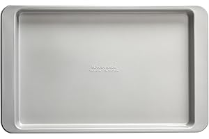 KitchenAid - Non Stick Aluminized Steel Baking Sheet, Scratch Resistant, Ideal for Baking (Silver, 10" x 15")