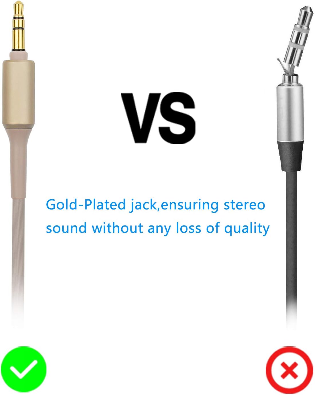 4 9 Ft Replacement Audio Wh 1000x Headphone Cable Cord Compatible Sony Mdr Xb950bt Mdr 1000x Wh 1000xm2 Wh 1000xm3 Wh Ch700n Mdr 100abn Mdr 1a Mdr 1adac Mdr Xb950n1 Wireless Headphones And More Extension Cords Electronics