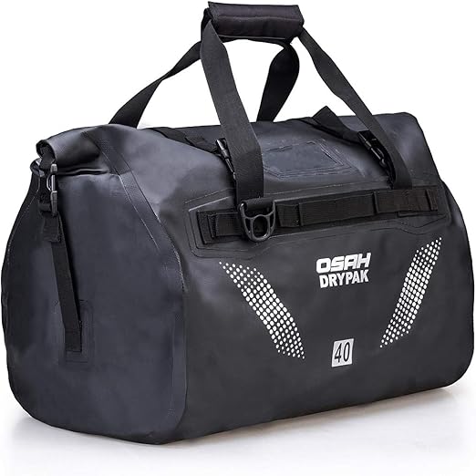 Motorcycle Dry Duffle Tail Bag, Waterproof Motorbike Luggage Saddle bag