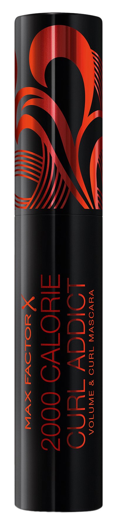 Max Factor 2 Calorie Curl Addict Mascara with Curved Brush, Volume and Curl In One, Black/Brown, 11 ml