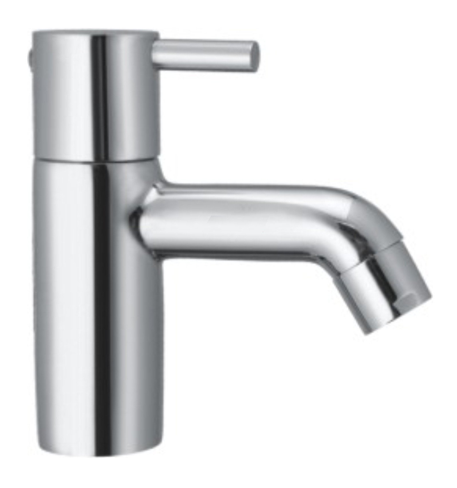 DRIZZLE Flora Brass Chrome Plated Wash Basin Quarter Turn Foam Pillar Cock Flow Tap (Standard)