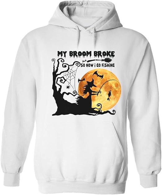 broke orange hoodie
