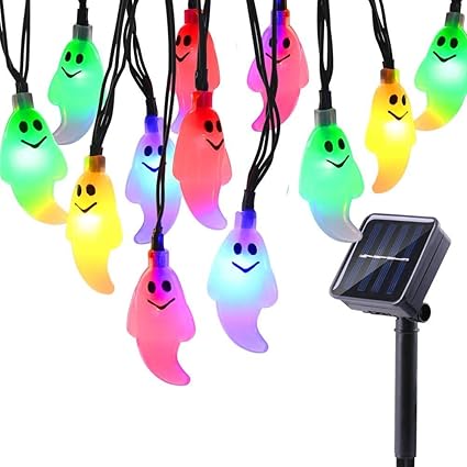 CITRA Ghost Solar String 20 LED Lights for Decoration, 20 ft (Multicolour)