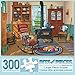 Bits and Pieces - 300 Large Piece Jigsaw Puzzle for Adults - Cat Nap - 300 pc Americana Jigsaw by Artist John Sloane