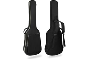 LETSROCK 38 40 41 Inch Electric Guitar Bag, Electric Guitar Gig Bag 0.35 Inch Waterproof Thick Padding Backpack Soft Electric