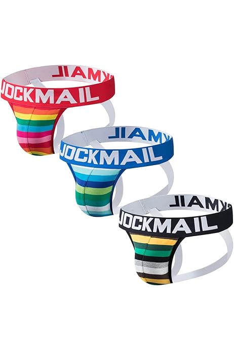 JOCKMAIL Men's Boxer Briefs - 3 Pack | Cotton Blend | Low Rise | Ultra Soft Comfort
