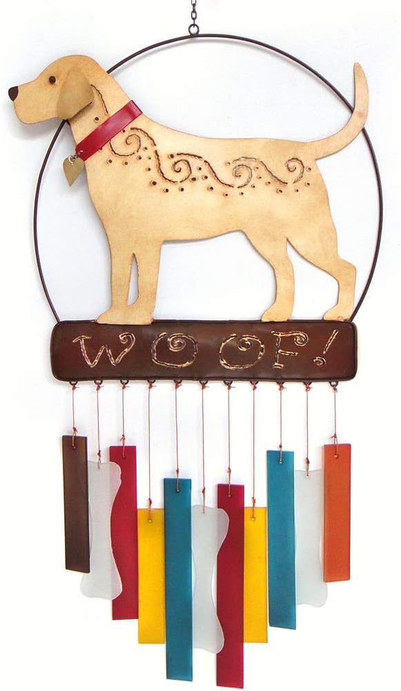 Gift EssentialsBlue HANDWORKS G445 Wind Chime, Yellow Lab