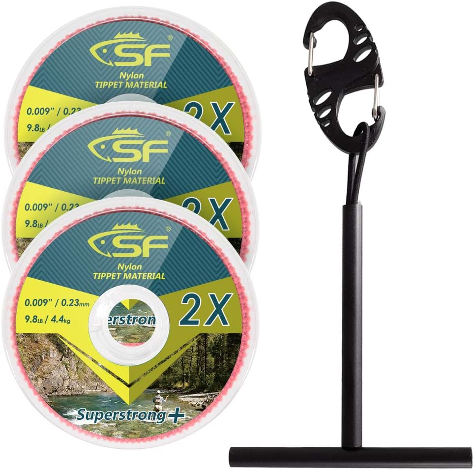 SF Clear Monofilament Tippet Line with Holder Fly Fishing Tippets