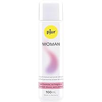 pjur Woman Silicone-Based Personal Lubricant | Long-Lasting, Unscented, Gentle on Skin | 100 ml
