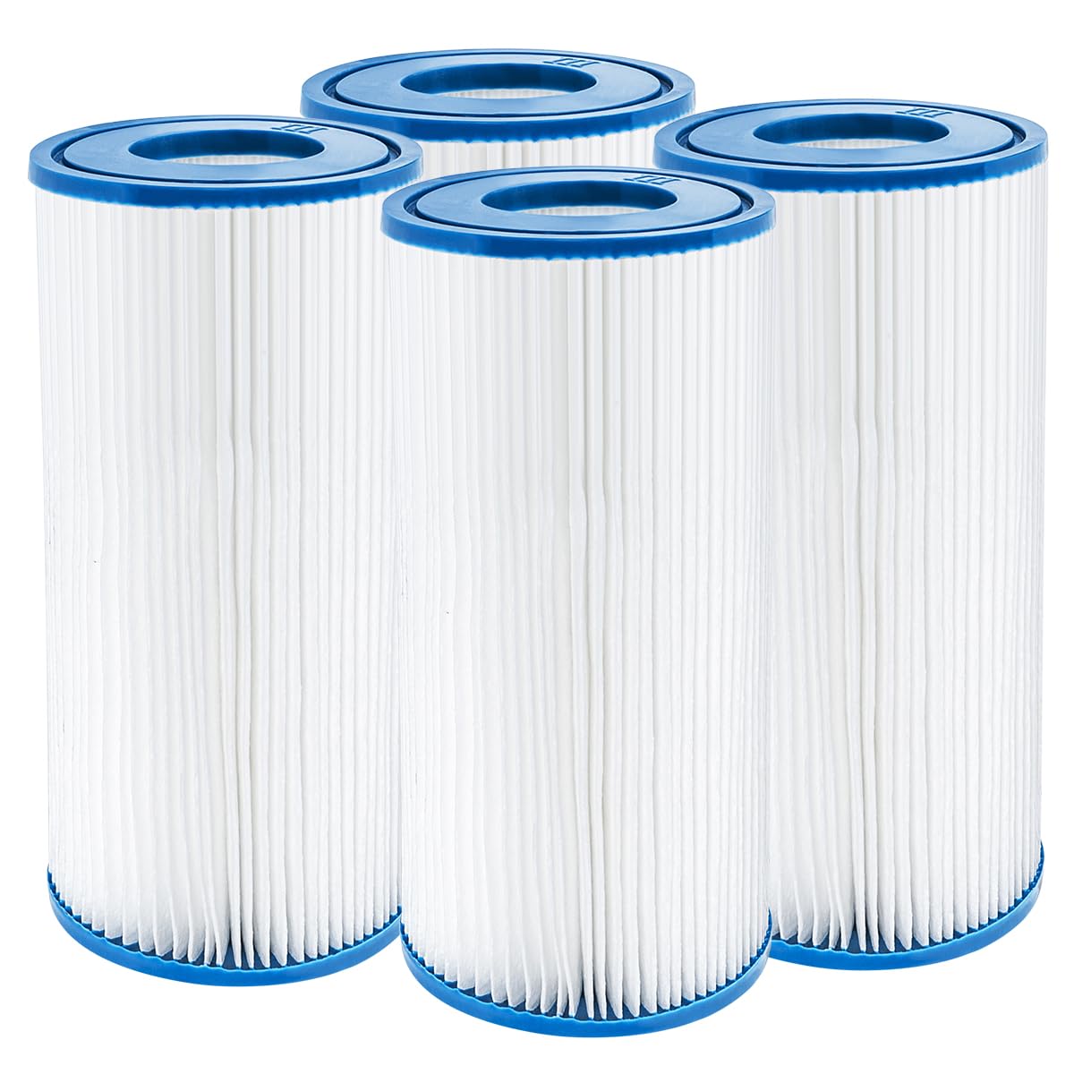 WuYan Replacement Filter Cartridge Compatible with Best-way 58012 Type A/C Filter Cartridge, 4 Pack Swimming Pool Filters for Best-way Type Ⅲ Filter Cartridges