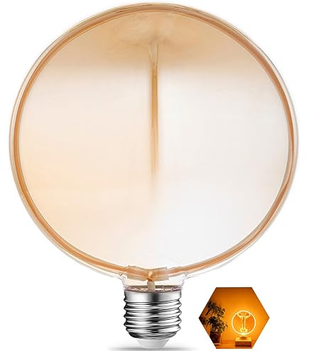 CROWN LED Edison Light Bulb E26 Base Dimmable Incandescent Bulbs, 110V