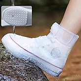 SooGree Rain Boot Covers Waterproof Rain Shoe Covers Silicone Shoe Protector Overshoes Sand Control Non-Slip Foldable Reusable Galoshes for Men Women Rainy Outdoor Cycling Fishing Camping