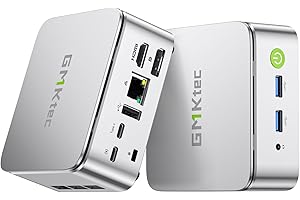 GMKtec Mini PC Ryzen 5 3500U (Beats N150/3300U/3200U) 16GB DDR4 1TB NVMe SSD 2.5GbE NIC LAN Office Home Desktop Computers, HTPC Proxmox, HDMI 2.1, USB-C, DP Triple 4K Display Nucbox G10 Black