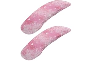 Wanzuoeng Cherry Blossom Gaming Chair Arm Rest Covers, 2 Pcs Floral Office Chair Arms Slipcovers with Elastic Band, Comfy Stretchable Polyester Office Chair Armrest Covers, Pink