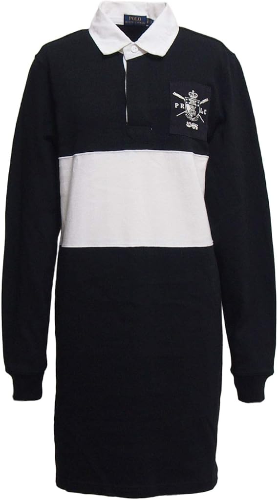 Amazon Co Jp ポロラルフローレン Polo Ralph Lauren レディース ボーダー ラガーシャツ ワンピース チュニック S Black 並行輸入品 服 ファッション小物