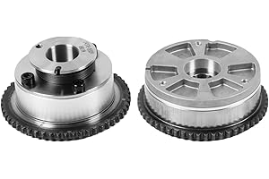 INGKAN 24370-2E020 24350-2E700 Intake Exhaust Timing Camshaft VVT Sprocket 2Pcs Fits for Hyundai Elantra Kona Veloster Kia Fo