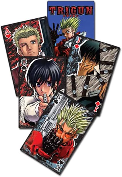 Amazon Com Great Eastern Entertainment Trigun Anime Playing Cards Toys Games