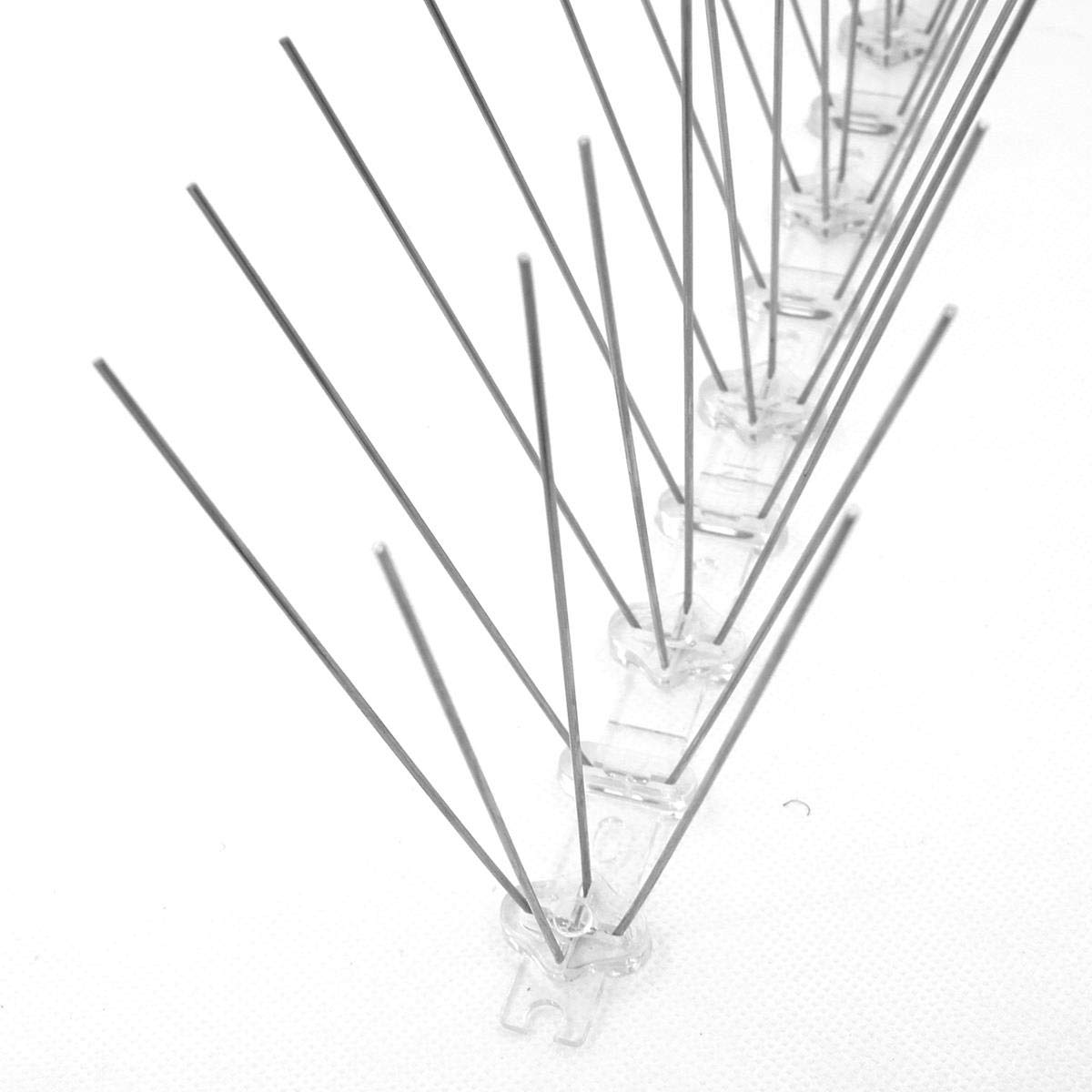 LINZI Stainless Steel Bird Spikes for Pigeons 3 Meters, Durable Pigeon Repellent, Great Deterrent for Birds, Crows and Woodpeckers, Anti Climb Security Wall Fence 690105