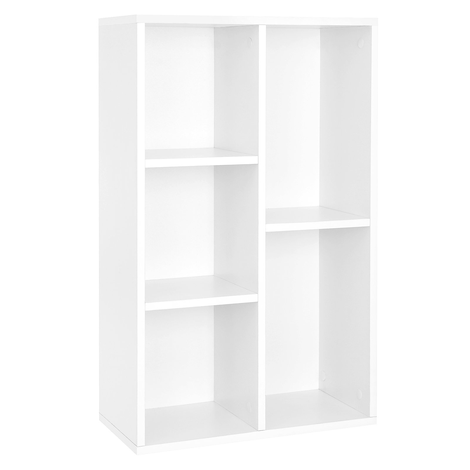Buy VASAGLE Bookcase, Wooden Kids Bookshelf with 5 Compartments, Floor