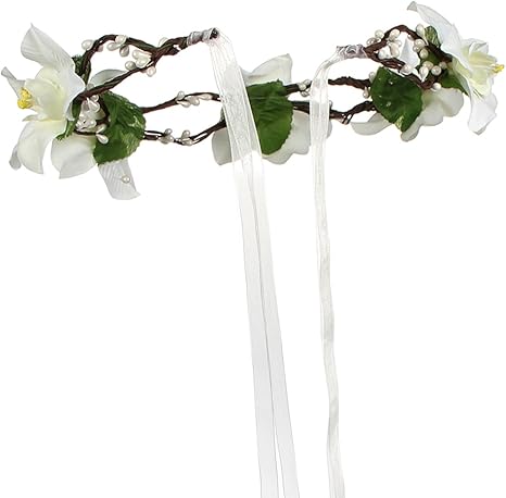 Winrembrandt artificial diseño de flor de lis pañuelo de seda de flores