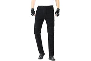 MOETCEYS Armored Motorcycle Pants Men Riding Jeans Motorbike Dirt Bike Denim Pants Racing Gear with Hip Knee Protective Pads